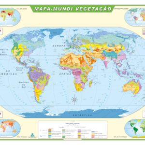 Mapa Mundi Vegetação - Ref 115