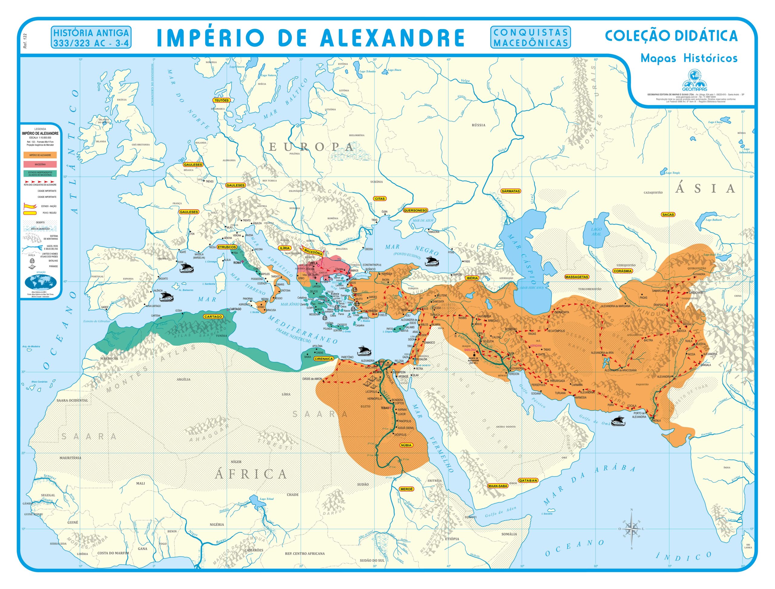 Mapa do Império de Alexandre