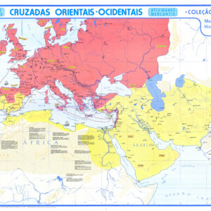 Mapa das Cruzadas Orientais e Ocidentais