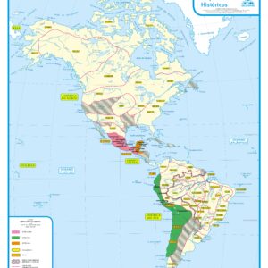 Mapa América Pré Colombiana - Ref 129