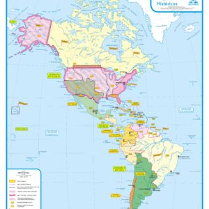 Mapa América Colonial - Ref 130