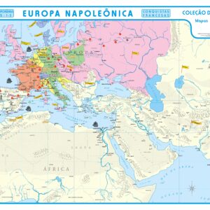 Mapa Europa Napoleônica - Ref 131