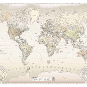 Mapa The World Classic 1,20x0,90m - Ref: 165