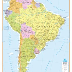 Mapa da América do Sul Político