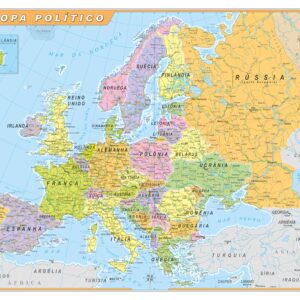 Mapa Europa Político - Ref 214
