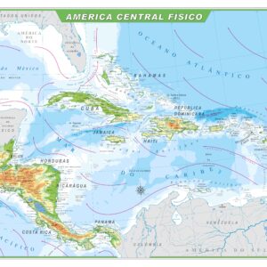 Mapa América Central Físico