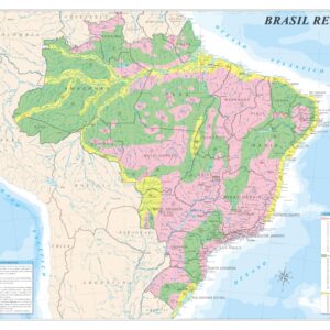 Mapa Brasil Relevo - Ref 317