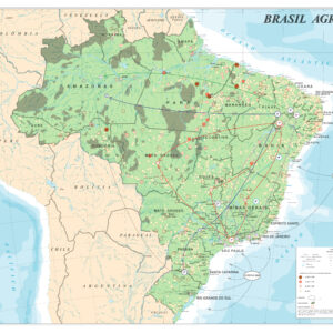 Mapa Brasil Agrário - Ref 322