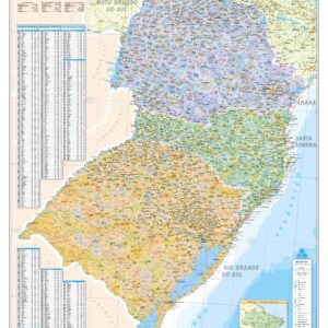 Mapa da Região Sul do Brasil