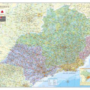 Mapa da Região Sudeste do Brasil
