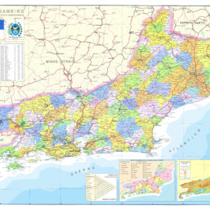 Mapa do Estado do Rio de Janeiro Político