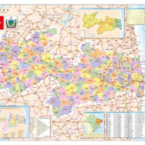 Mapa do Estado da Paraíba