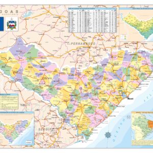 Mapa do Estado de Alagoas