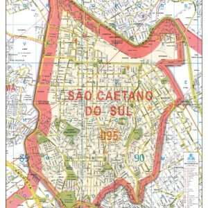 Mapa São Caetano do Sul - Ref: 714