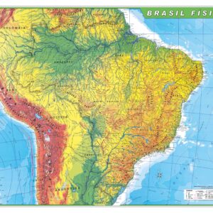 Mapa do Brasil Físico -