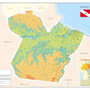 Mapa Do Estado Do Pará Físico